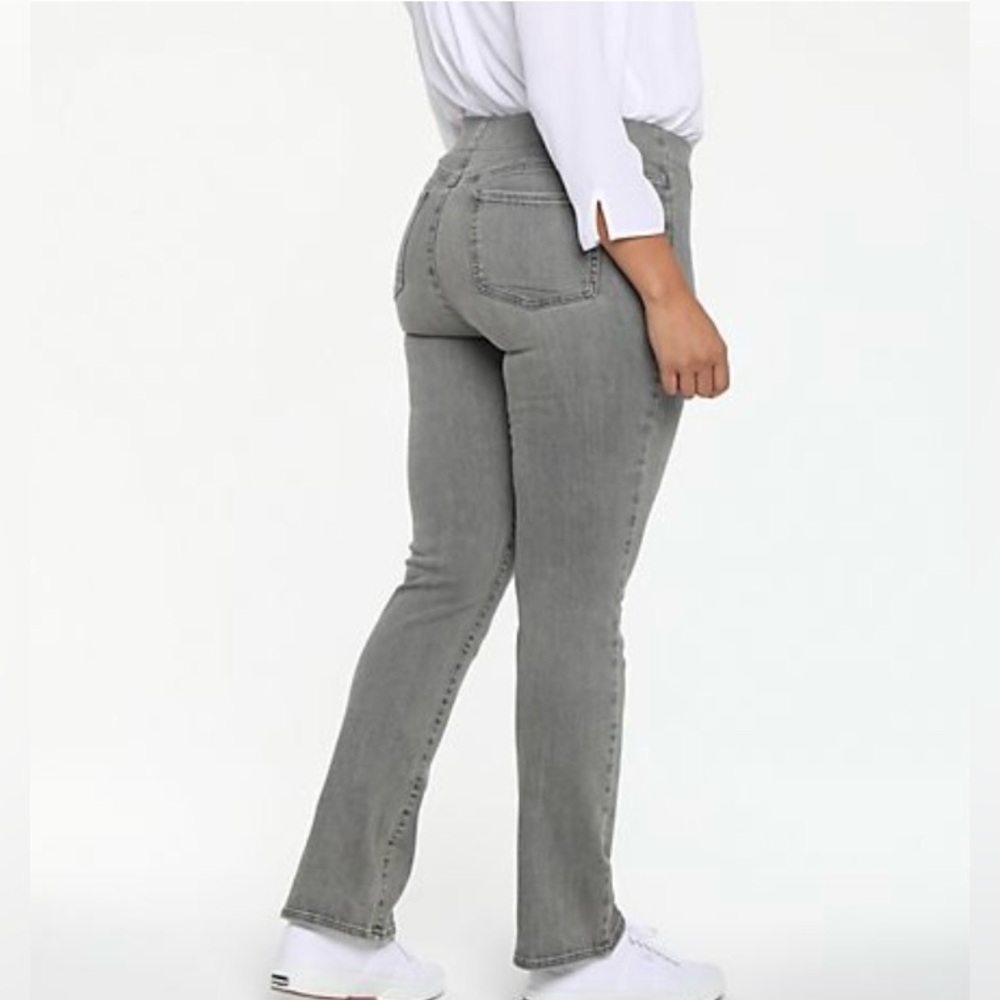 NYDJ Women’s Pull-On Slim Bootcut Grey Casual Denim Jeans - NWT - M(6-8-10)